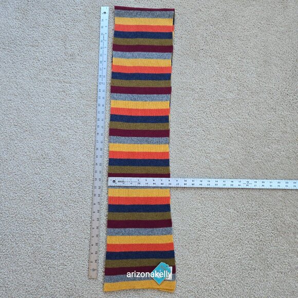 NWT Avoca Cashmere Wool Stripe Knit Scarf - Picture 8 of 10